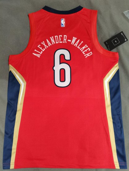 Maillot de Basket 6 Alexander-walker Pelicans Rouge - Cliquez sur l'image pour la fermer