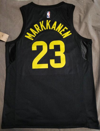 Maillot Basket 23 Lauri Markkanen Jazz 2022-23 Noir - Cliquez sur l'image pour la fermer