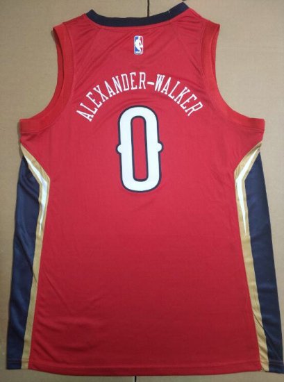 Maillot de Basket 0 Alexander-walker Pelicans Rouge - Cliquez sur l'image pour la fermer