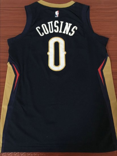 Maillot de Basket 0 Cousins New Orleans Hornets Bleu Marine - Cliquez sur l'image pour la fermer