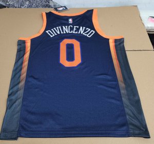 Maillot de Basket 0 Divincenzo Knicks 2022-23 Statement Edition Bleu