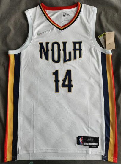 Maillot de Basket 14 Ingram Pelicans 2021-22 City Edition Blanc - Cliquez sur l'image pour la fermer