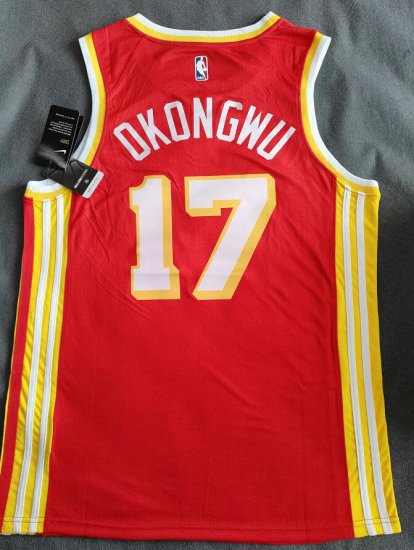 Maillot de Basket Atlanta Hawks 2020 2021 Okongwu 17 Rouge