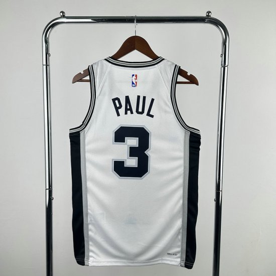 Maillot 3 Chris Paul Spurs Blanc - Cliquez sur l'image pour la fermer