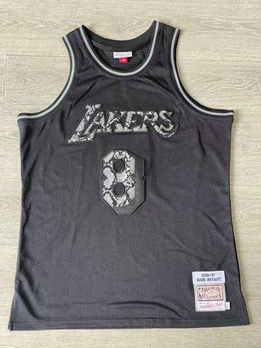 Maillot 8 Kobe Bryant Los Angeles Lakers 2006-07 Noir