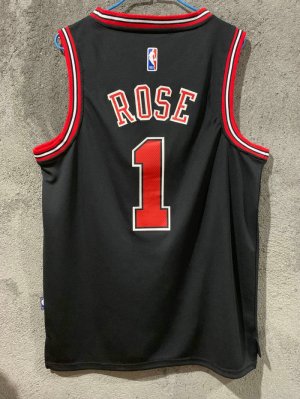 Maillot Basket 1 Rose Chicago Bulls Noir