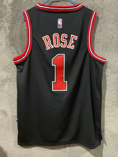 Maillot Basket 1 Rose Chicago Bulls Noir - Cliquez sur l'image pour la fermer