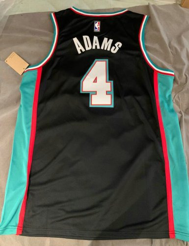 Maillot Basket 4 Adams Grizzlies 2021-22 Noir