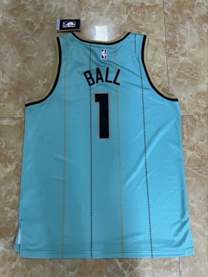 Maillot Charlotte Hornets 2024 2025 Ball 1 City Edition Bleu