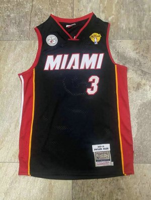 Maillot de Basket 3 Wade Miami Heat 2012-13 Noir