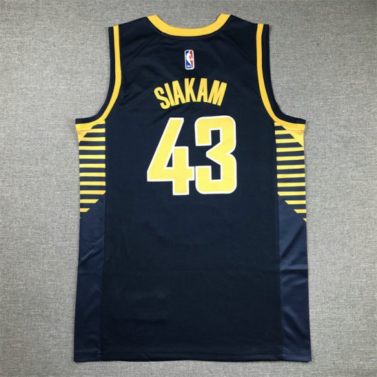 Maillot de Basket 43 Siakam Pacers Bleu Marine