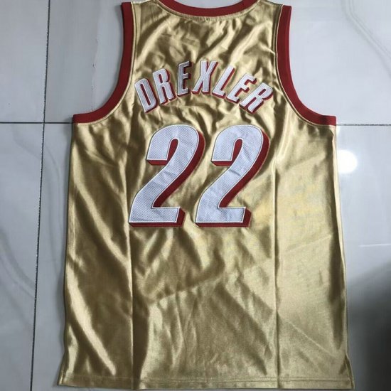 Maillot 22 Drexler Blazers 1991-92 Or