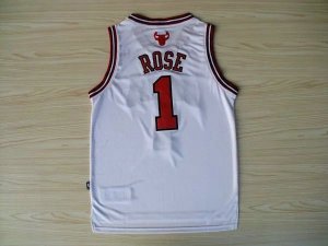 Maillot Basket 1 Rose Chicago Bulls Blanc