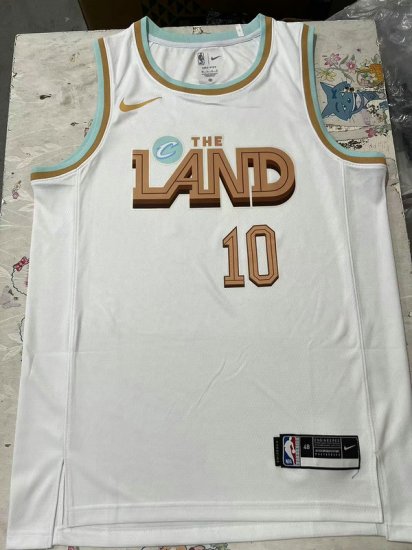 Maillot Basket 10 Garland Cavaliers 2022-23 City Edition Blanc - Cliquez sur l'image pour la fermer