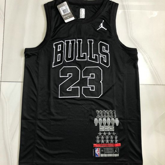 Maillot Basket 23 Michael Jordan MVP Authentic Noir - Cliquez sur l'image pour la fermer