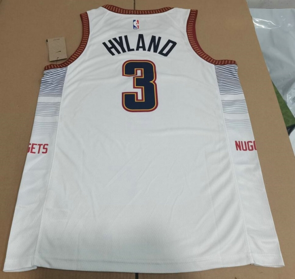 Maillot Basket 3 Hyland Nuggets 2022-23 City Edition Blanc - Cliquez sur l'image pour la fermer