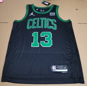 Maillot Boston Celtics 2025 Adrie 13 Noir avec Patch Final