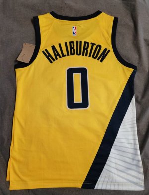 Maillot de Basket 0 Haliburton Pacers 2022-23 Jaune