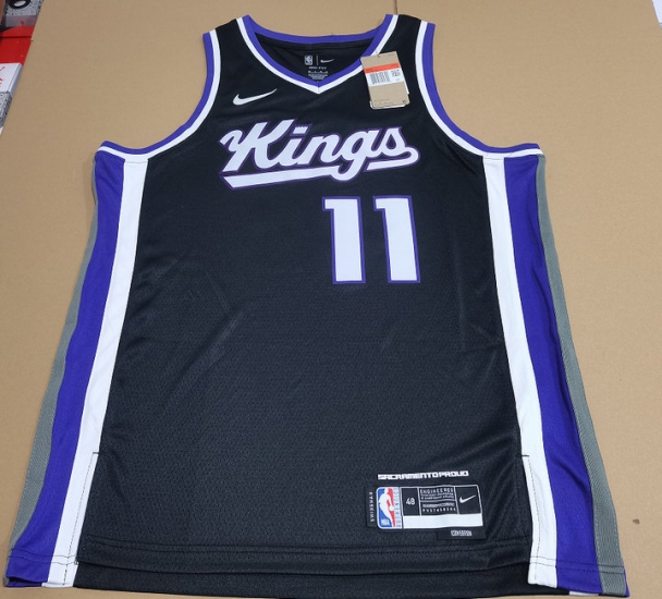 Maillot de Basket 11 Sabonis Sacramento Kings Noir - Cliquez sur l'image pour la fermer