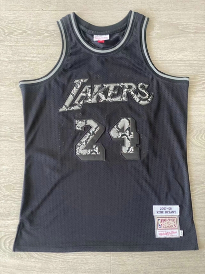 Maillot 24 Kobe Bryant Los Angeles Lakers 2006-07 Noir - Cliquez sur l'image pour la fermer