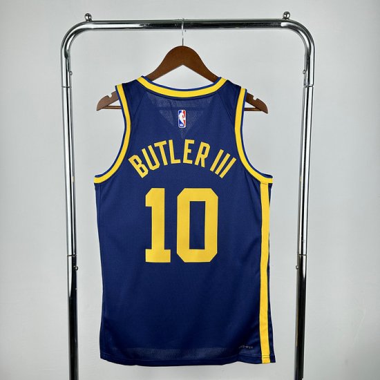 Maillot de Basket 10 Butler III Warriors 2024 Statement Bleu - Cliquez sur l'image pour la fermer