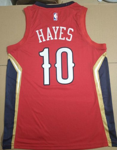 Maillot de Basket 10 Hayes Pelicans Rouge