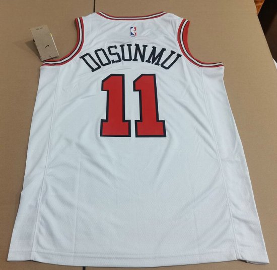 Maillot de Basket 11 Dosunmu Chicago Bulls Blanc