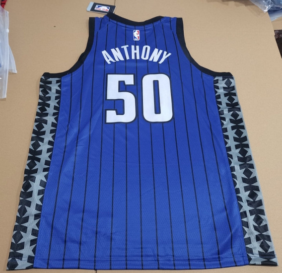 Maillot de Basket 50 Anthony Magic 2024 Statement Edition Bleu - Cliquez sur l'image pour la fermer