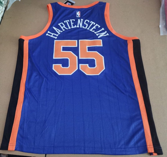 Maillot de Basket 55 Hartenstein Knicks 23-24 City Edition Bleu - Cliquez sur l'image pour la fermer