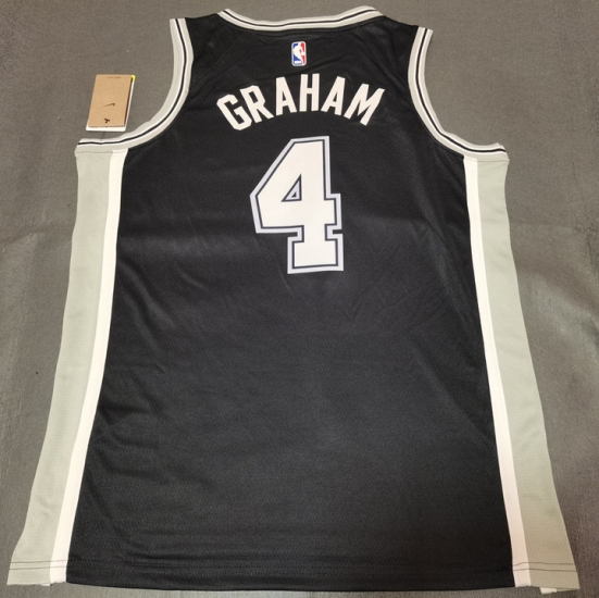 Maillot 4 Graham Spurs Noir - Cliquez sur l'image pour la fermer