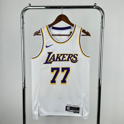 Maillot 77 Doncic Lakers Blanc