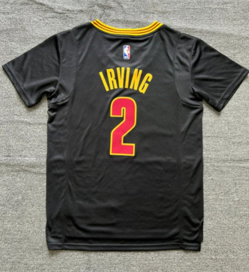 Maillot Basket 2 Irving Cleveland Cavaliers Noir Manche Courte - Cliquez sur l'image pour la fermer