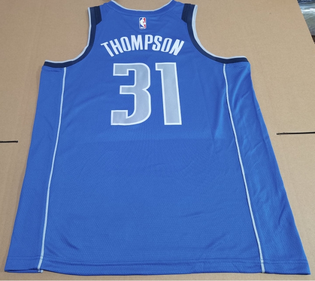 Maillot Basket 31 Thompson Dallas Mavericks Bleu - Cliquez sur l'image pour la fermer