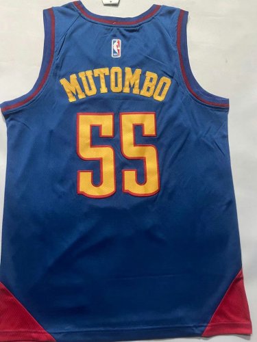 Maillot Basket 55 Mutombo Nuggets 2022-23 Statement Edition Bleu