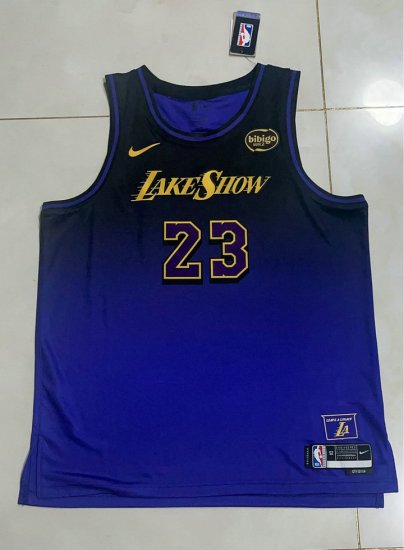 Maillot James Lakers 2024-25 city violet - Cliquez sur l'image pour la fermer