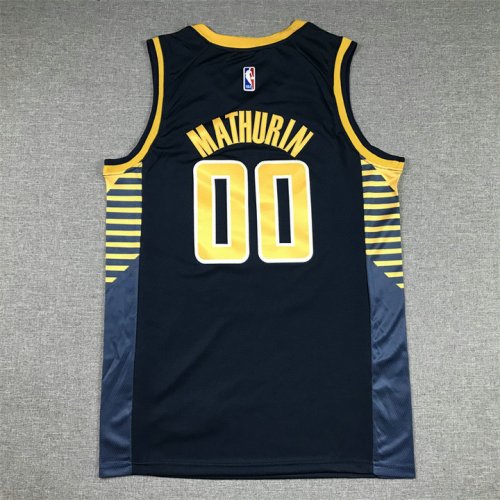 Maillot de Basket 00 Mathurin Indiana Pacers 2022-23 Bleu