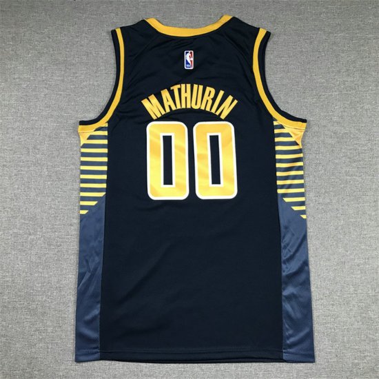 Maillot de Basket 00 Mathurin Indiana Pacers 2022-23 Bleu - Cliquez sur l'image pour la fermer