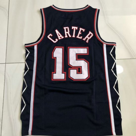 Maillot de Basket 15 Carter New Jersey Nets 2006-07 Bleu Marine - Cliquez sur l'image pour la fermer