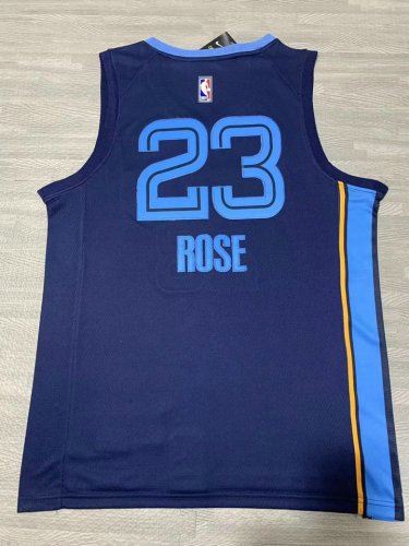 Maillot de Basket 23 Rose Memphis Grizzlies Navy