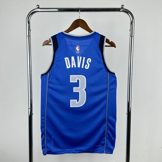 Maillot de Basket 3 Davis Dallas Mavericks Bleu