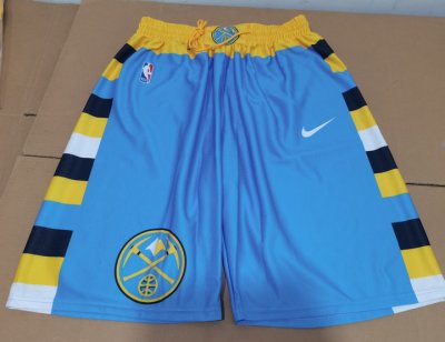 Short NBA Denver Nuggets Bleu Jaune