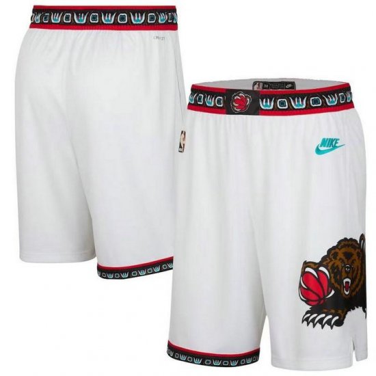 Short Memphis Grizzlies retro Blanc - Cliquez sur l'image pour la fermer