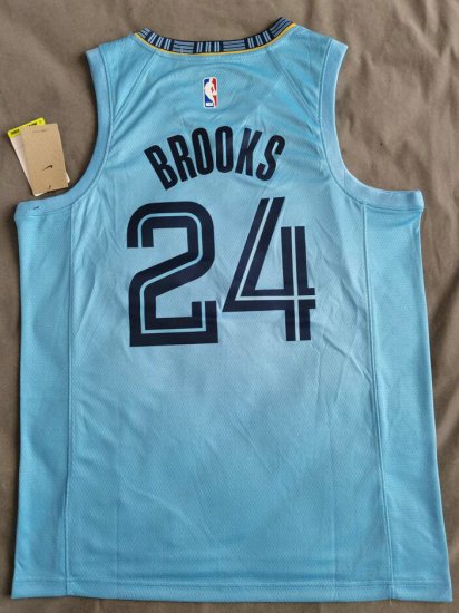 Maillot 24 Brooks Memphis Grizzlies Bleu - Cliquez sur l'image pour la fermer