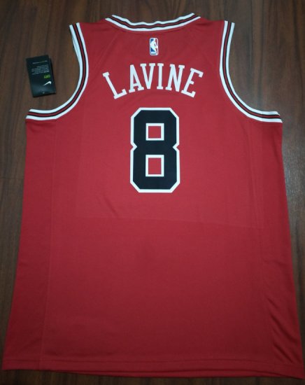 Maillot Basket 8 Lavine Bulls Retro Rouge - Cliquez sur l'image pour la fermer