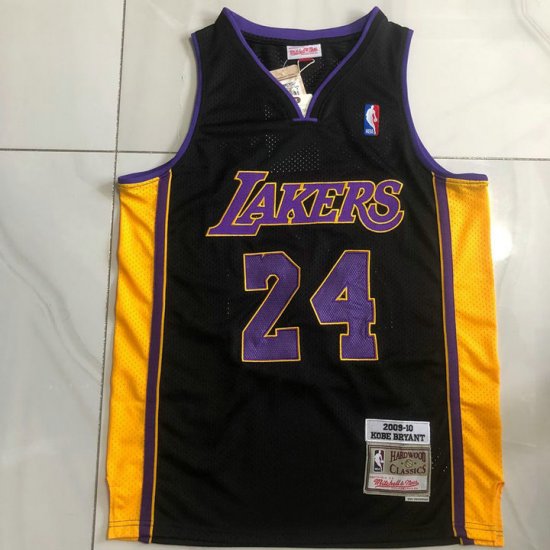 Maillot authentique Kobe Bryant Lakers 2009-10 Noir