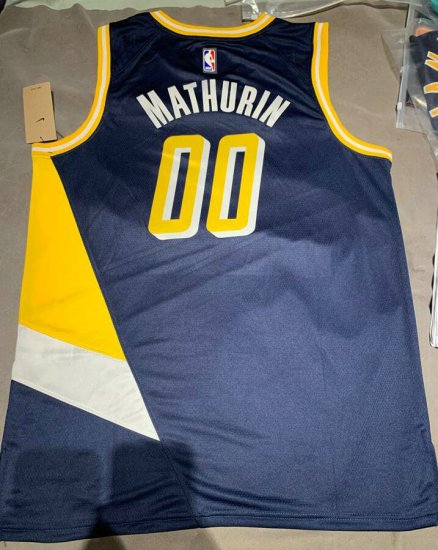 Maillot de Basket 00 Mathurin Pacers 2021-22 City Edition - Cliquez sur l'image pour la fermer