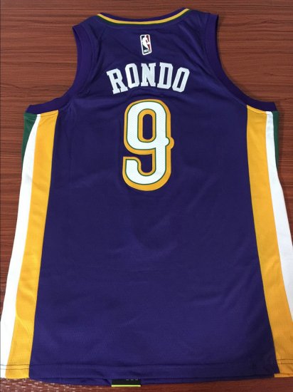 Maillot de Basket 9 Rondo New Orleans Pelicans City Edition