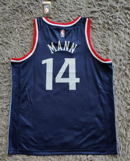 Maillot 14 Mann Clippers 2025 Bleu Marine - Cliquez sur l'image pour la fermer