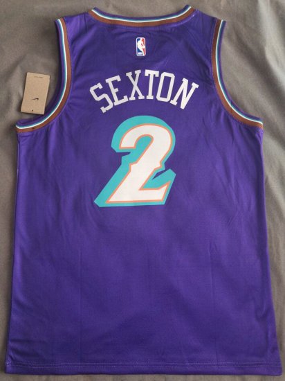 Maillot Basket 2 Sexton Utah Jazz Violet