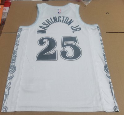 Maillot Basket 25 Washington JR. Dallas Mavericks 2024-25 City Edition Blanc